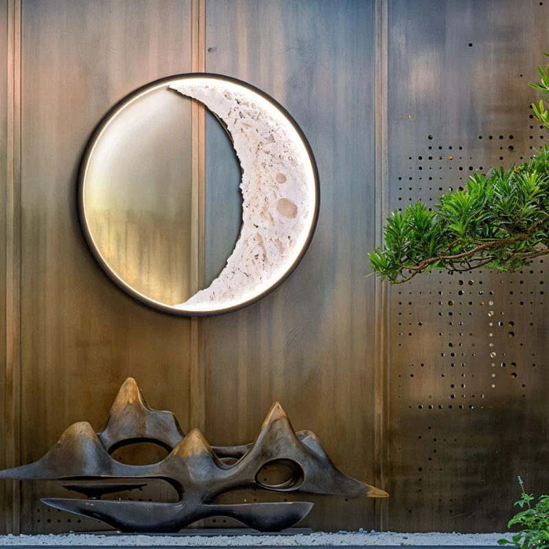 Crescent Moon Illuminated Art - Image 2
