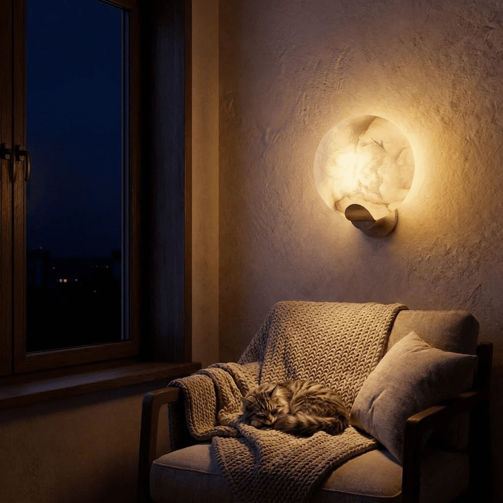 Cruim Alabaster Wall Sconce - Image 5