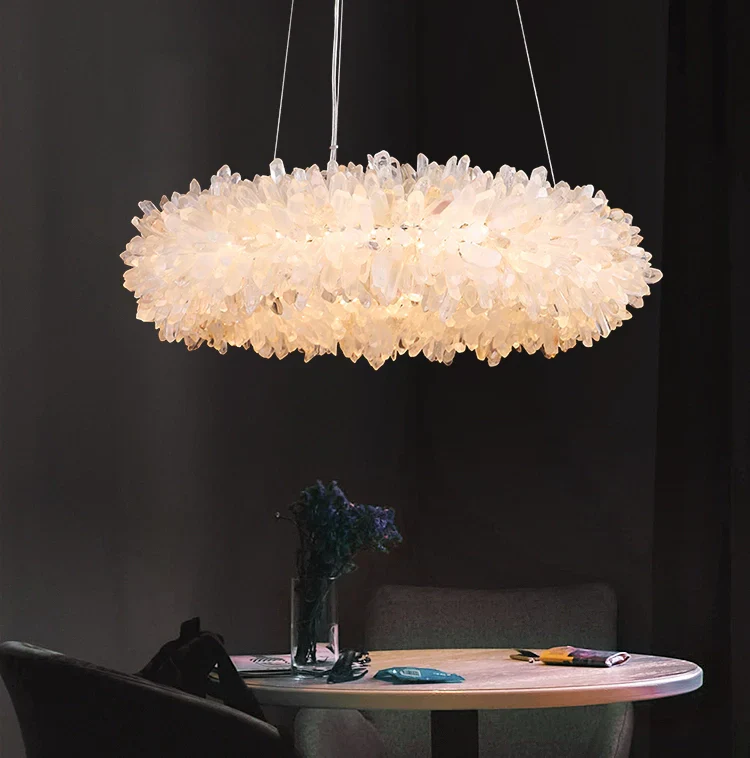 Crystal Brass Round Chandelier - Image 14