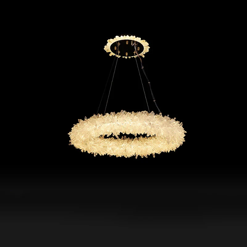 Crystal Brass Round Chandelier - Image 21