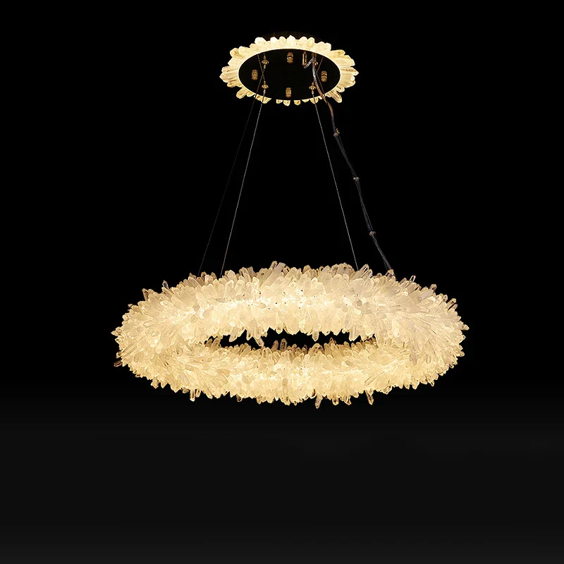 Crystal Brass Round Chandelier - Image 22