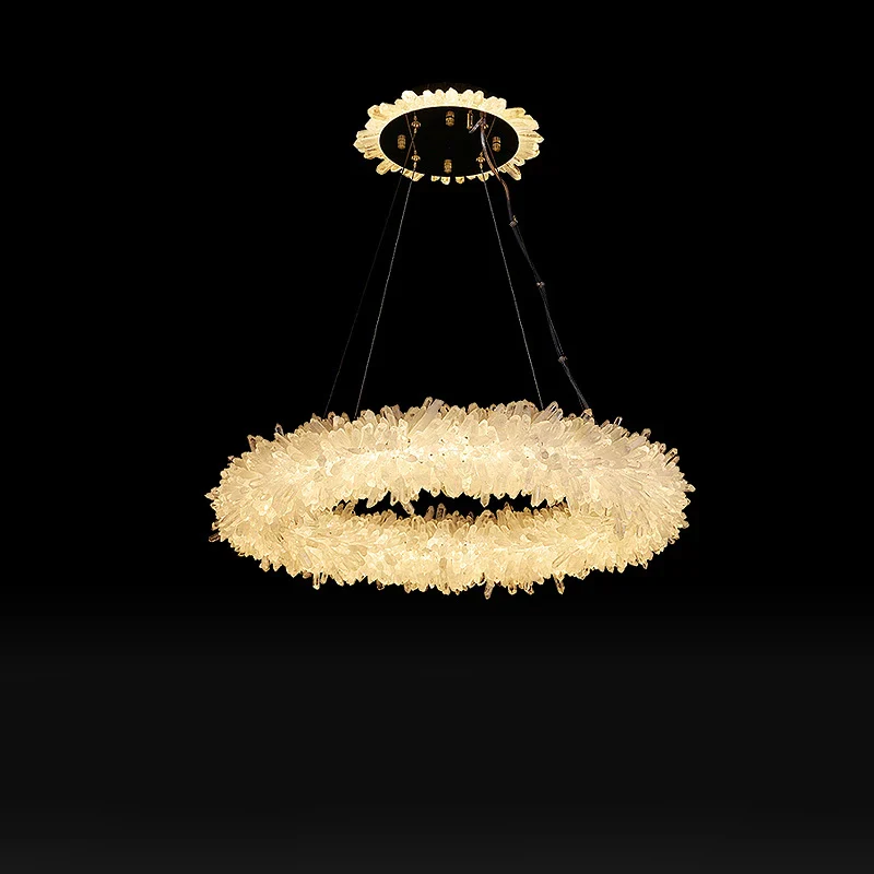 Crystal Brass Round Chandelier - Image 23
