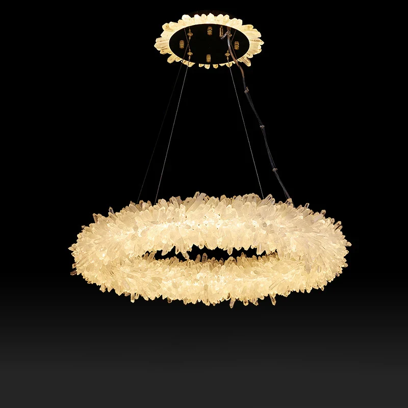 Crystal Brass Round Chandelier - Image 24
