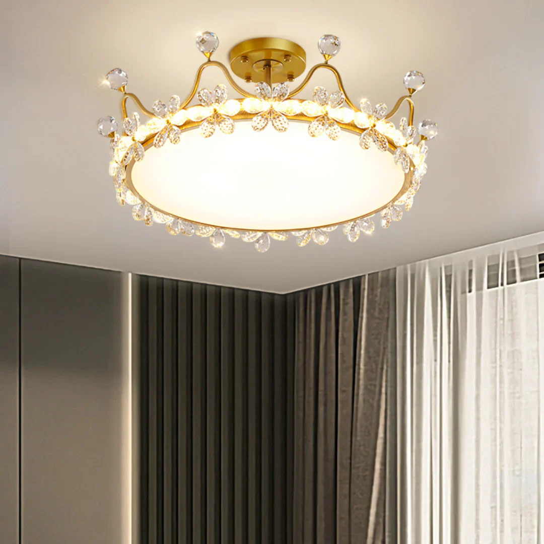 Crystal Crown Simple Ceiling Light - Image 10
