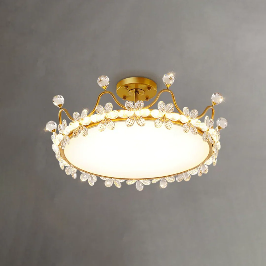 Crystal Crown Simple Ceiling Light - Image 11