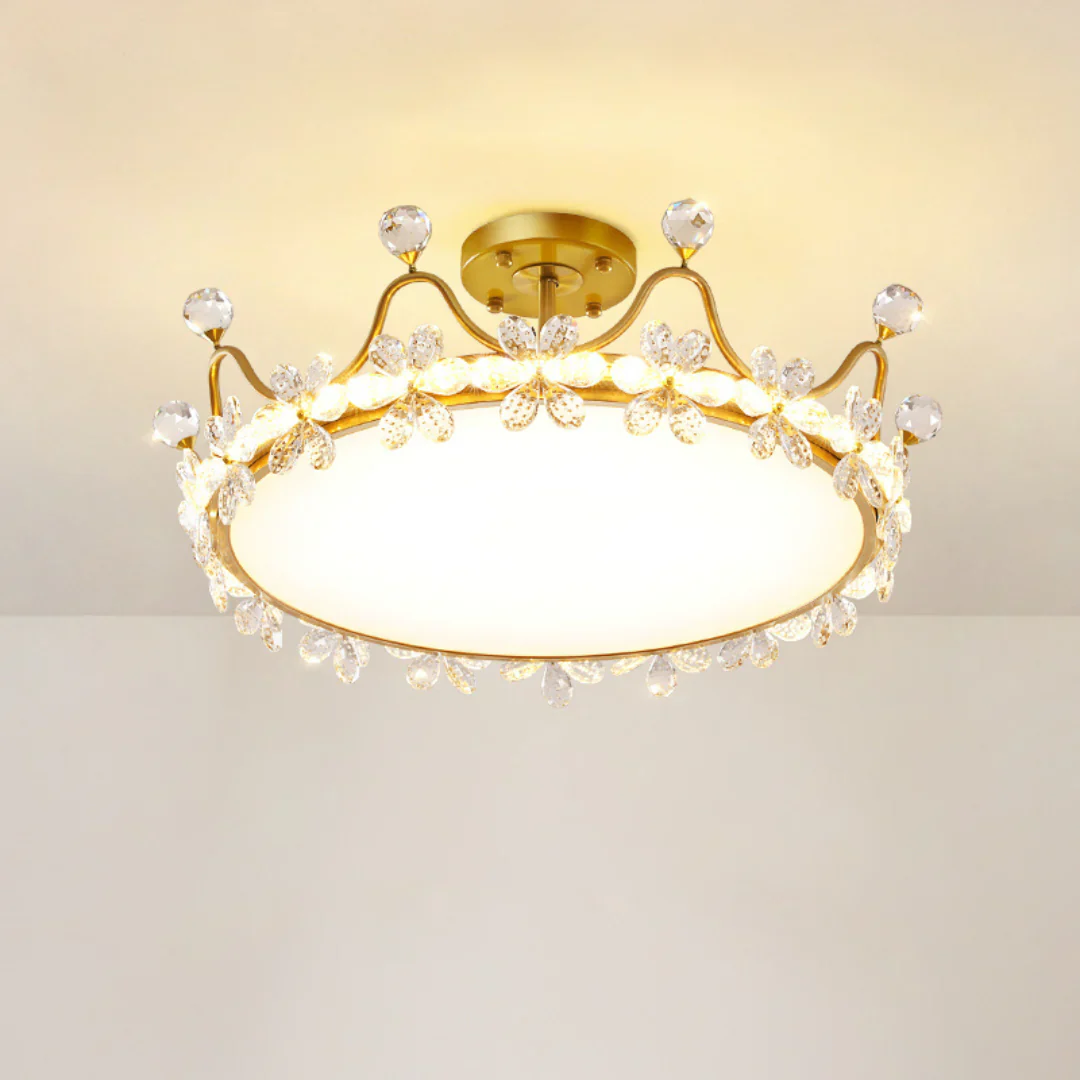 Crystal Crown Simple Ceiling Light - Image 16