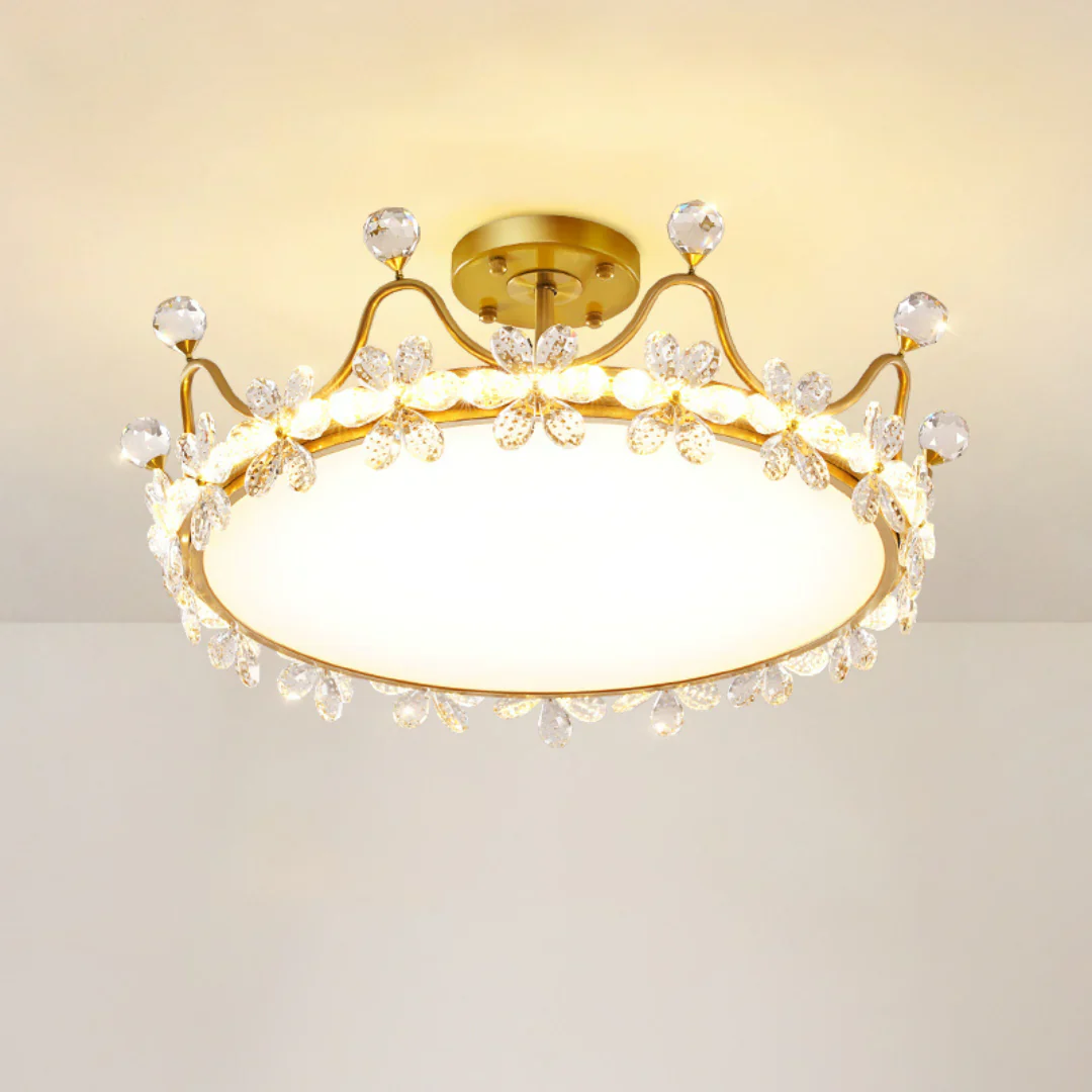 Crystal Crown Simple Ceiling Light - Image 17