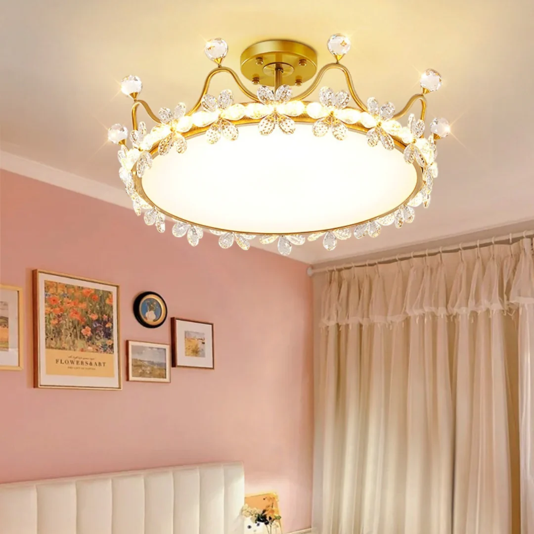 Crystal Crown Simple Ceiling Light - Image 3