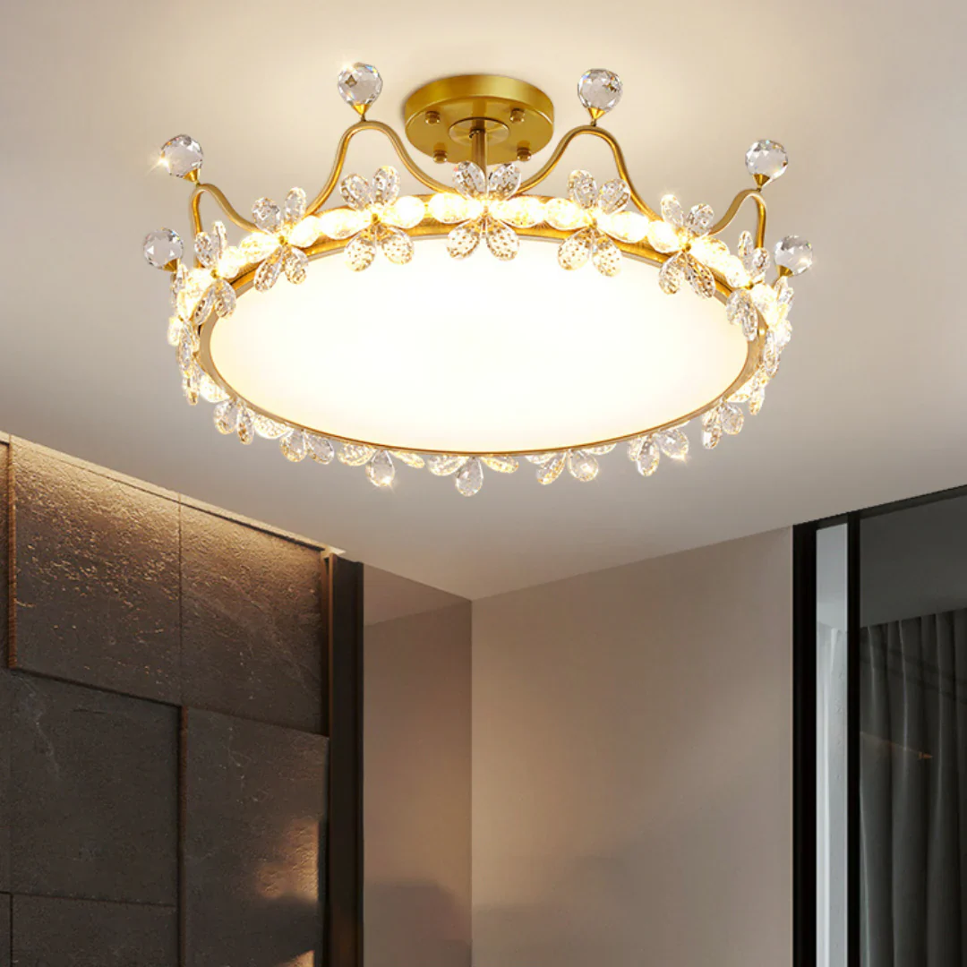 Crystal Crown Simple Ceiling Light - Image 4