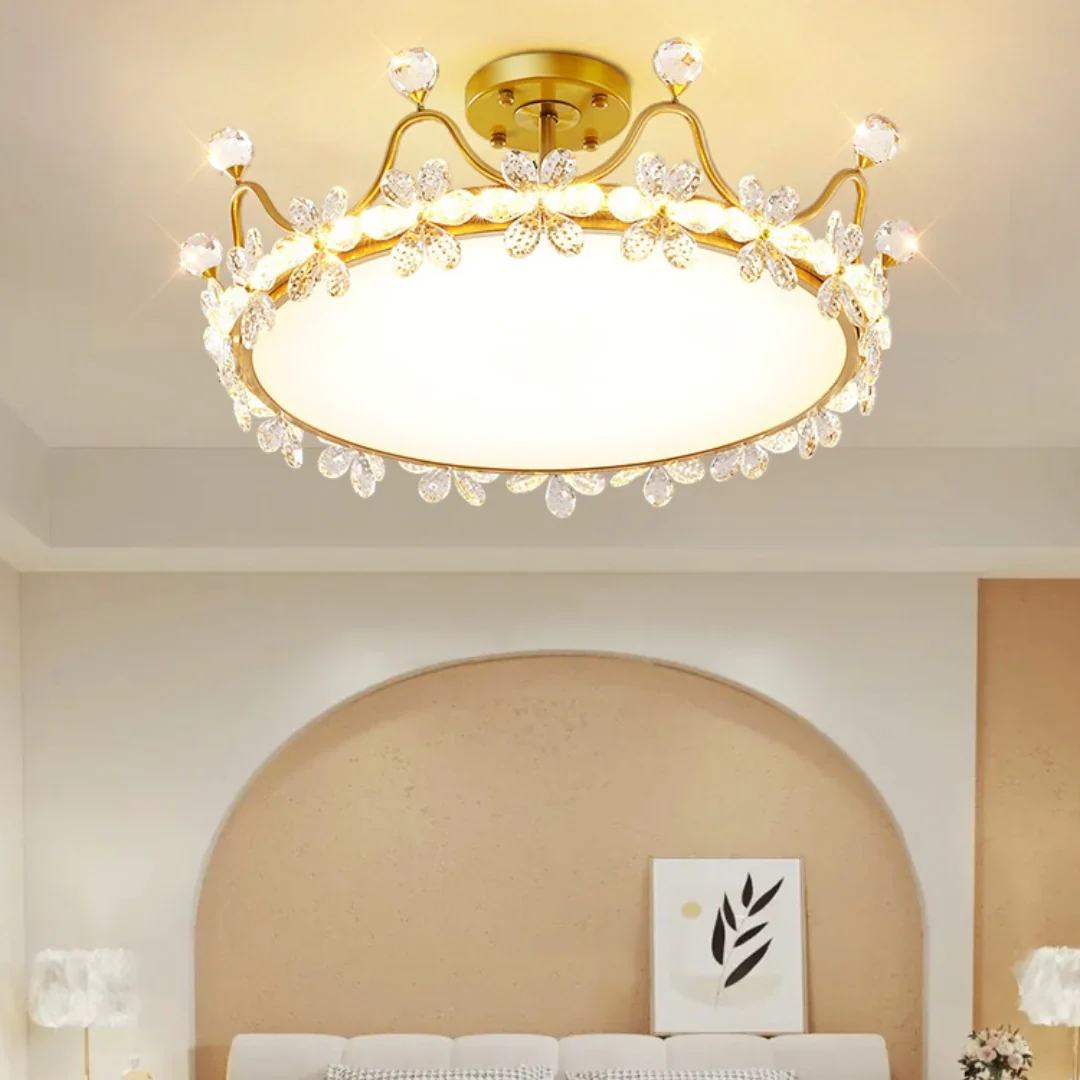 Crystal Crown Simple Ceiling Light - Image 6