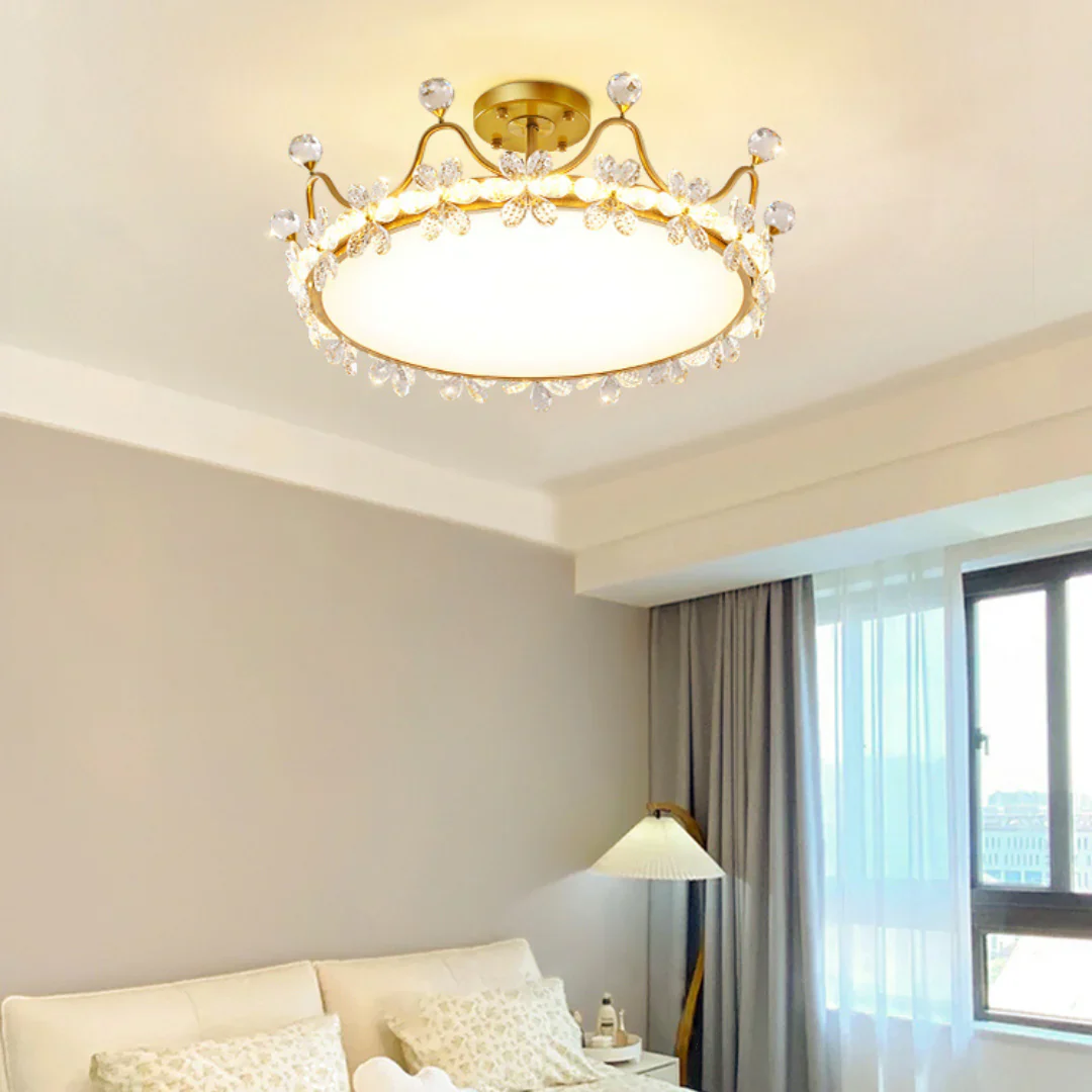 Crystal Crown Simple Ceiling Light - Image 7