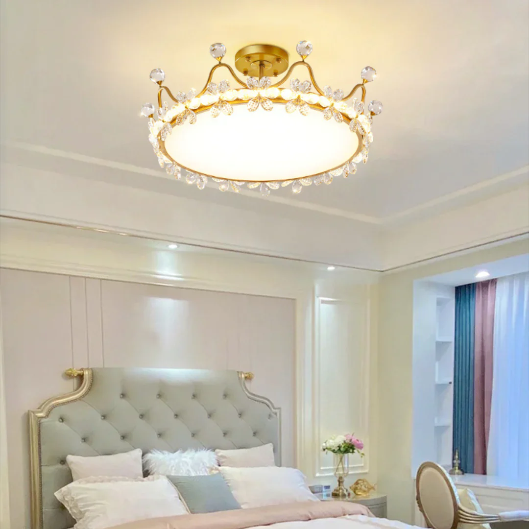 Crystal Crown Simple Ceiling Light - Image 8
