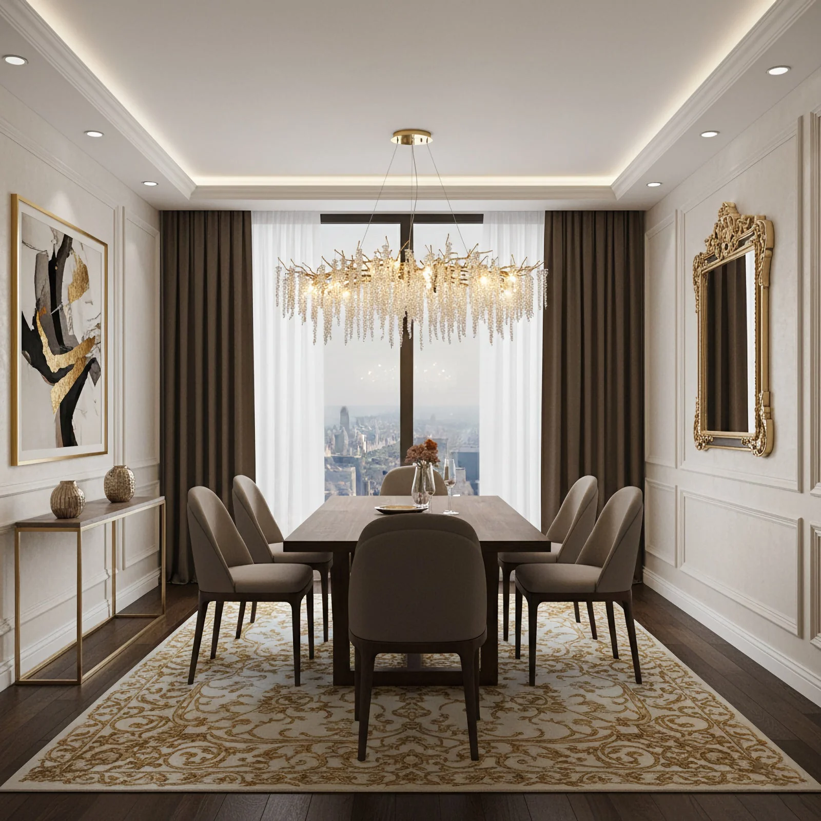 Crystal Wicker Chandelier - Image 10