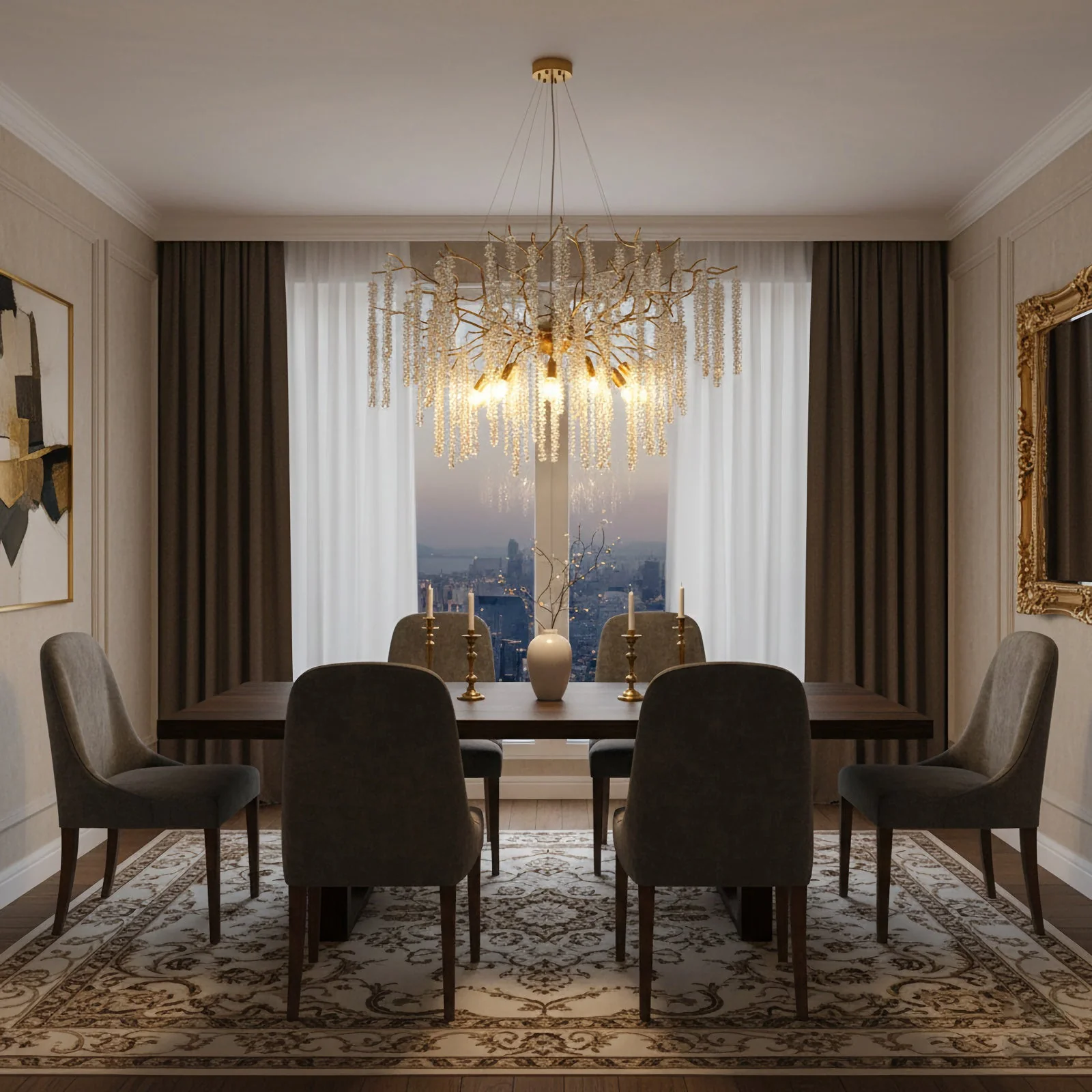 Crystal Wicker Chandelier - Image 11