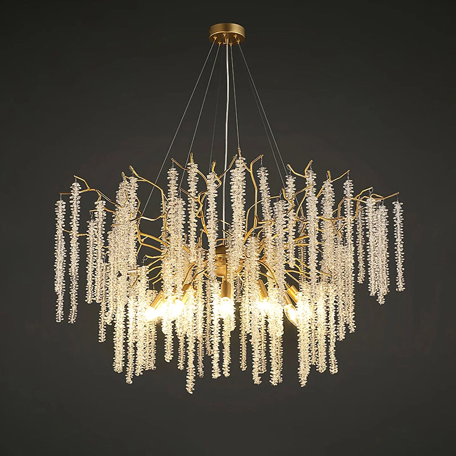 Crystal Wicker Chandelier - Image 12