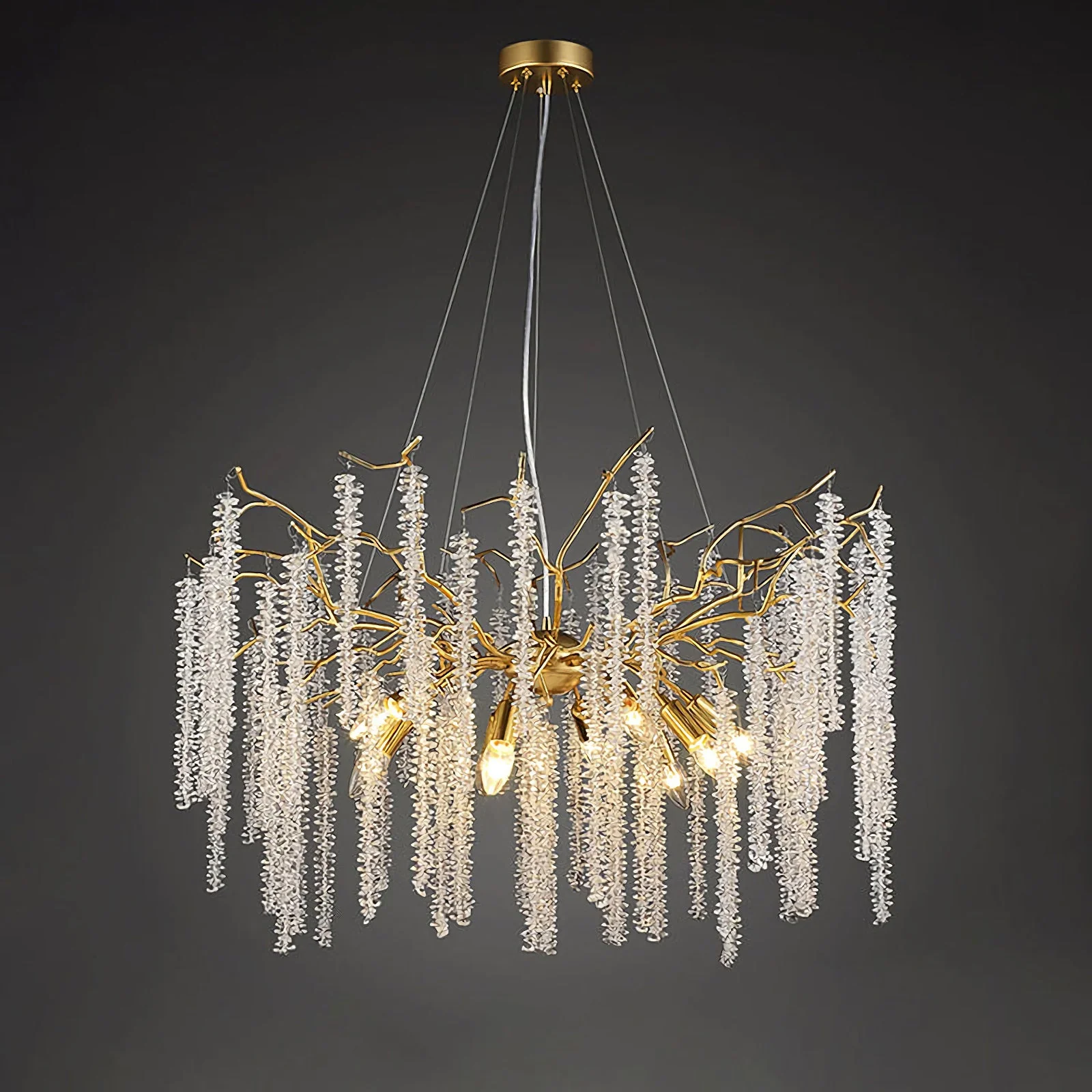 Crystal Wicker Chandelier - Image 13