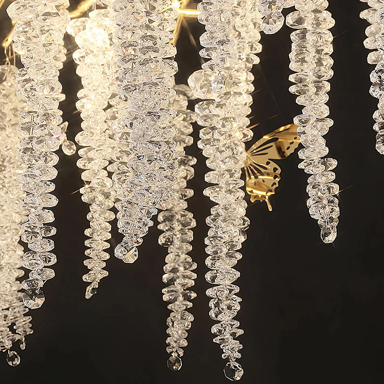 Crystal Wicker Chandelier - Image 15