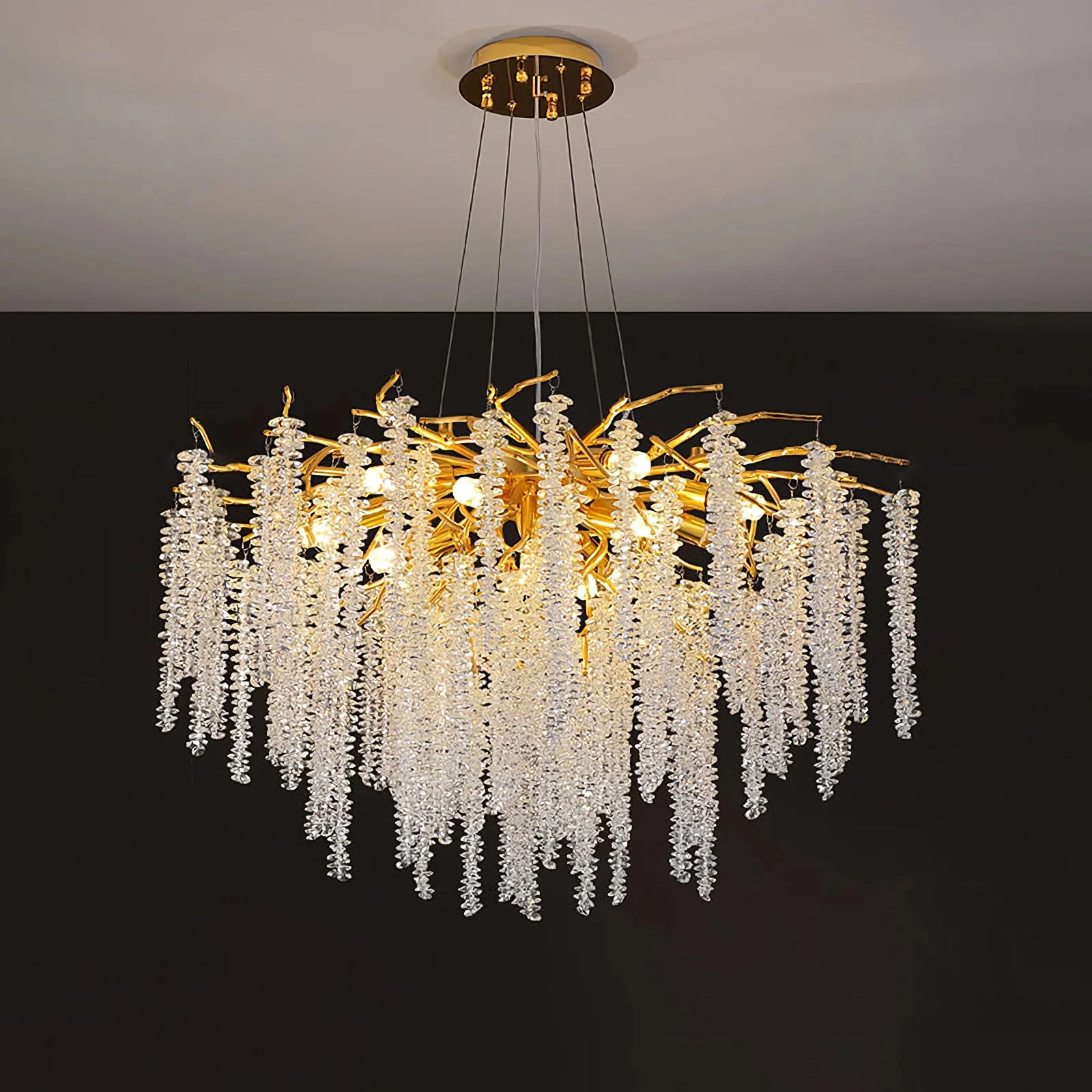Crystal Wicker Chandelier - Image 16