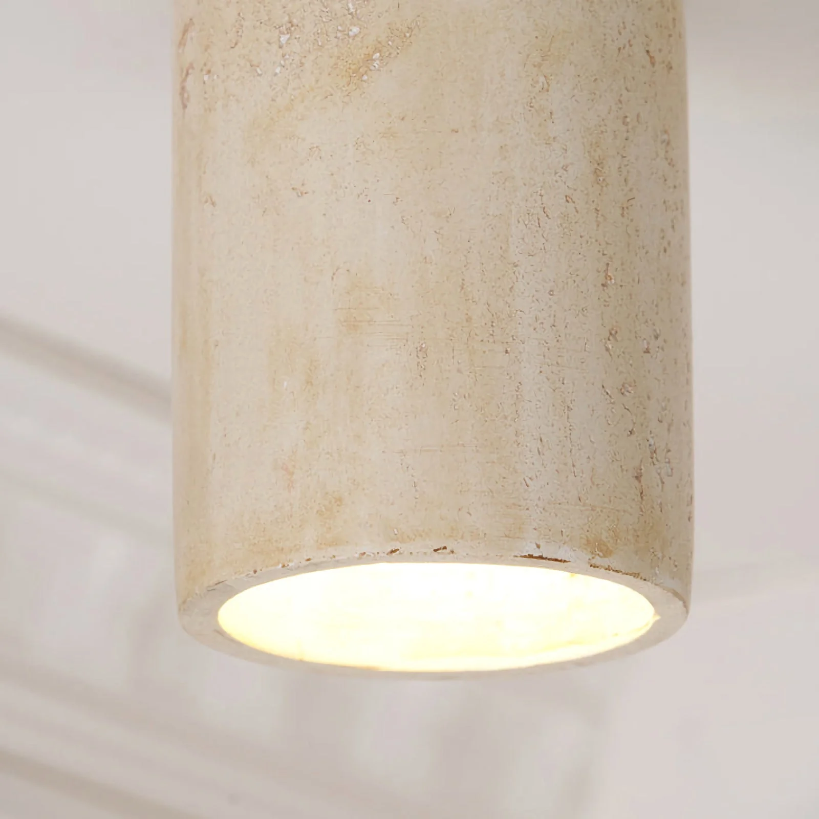 Cylinder Travertine Ceiling Light - Image 10