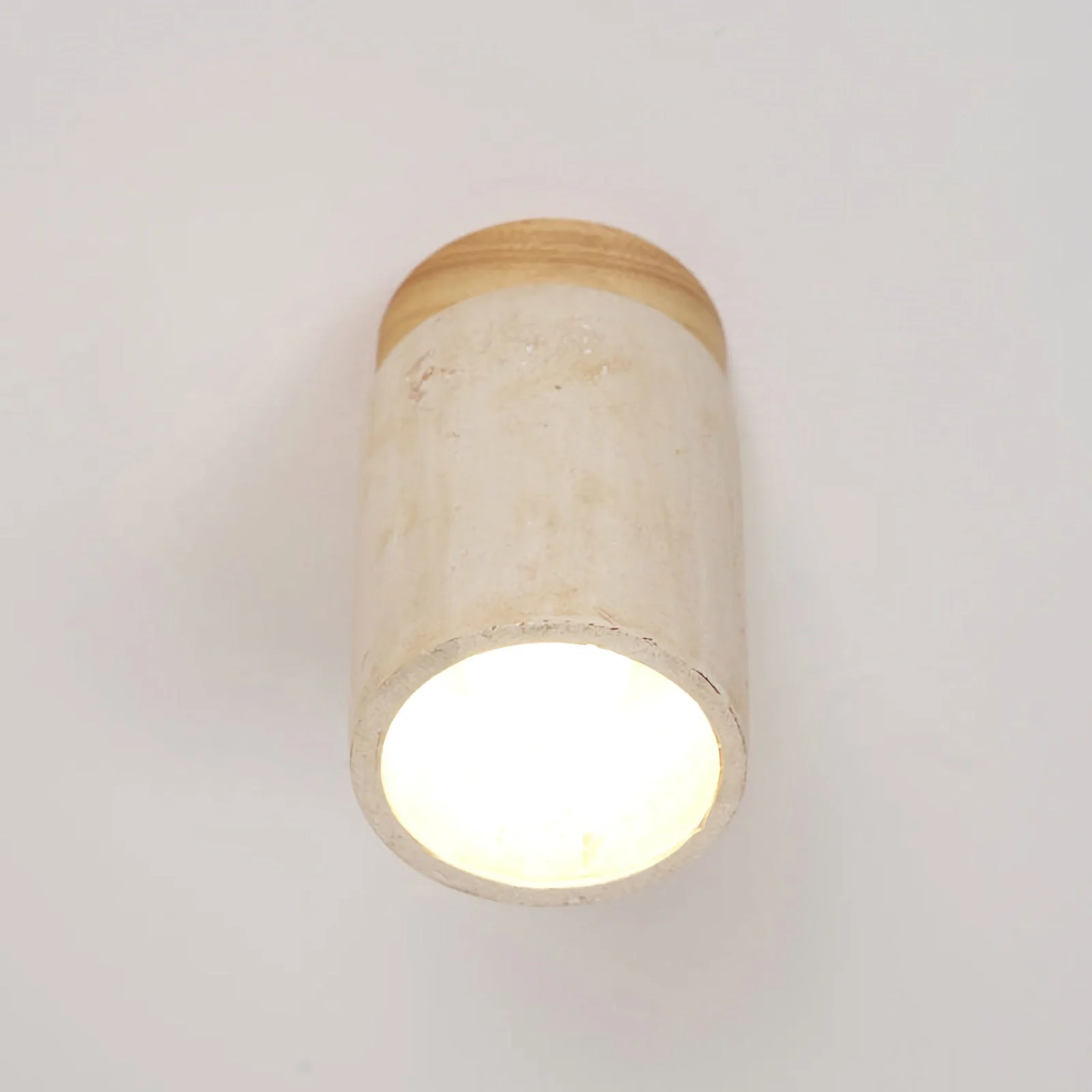 Cylinder Travertine Ceiling Light - Image 7