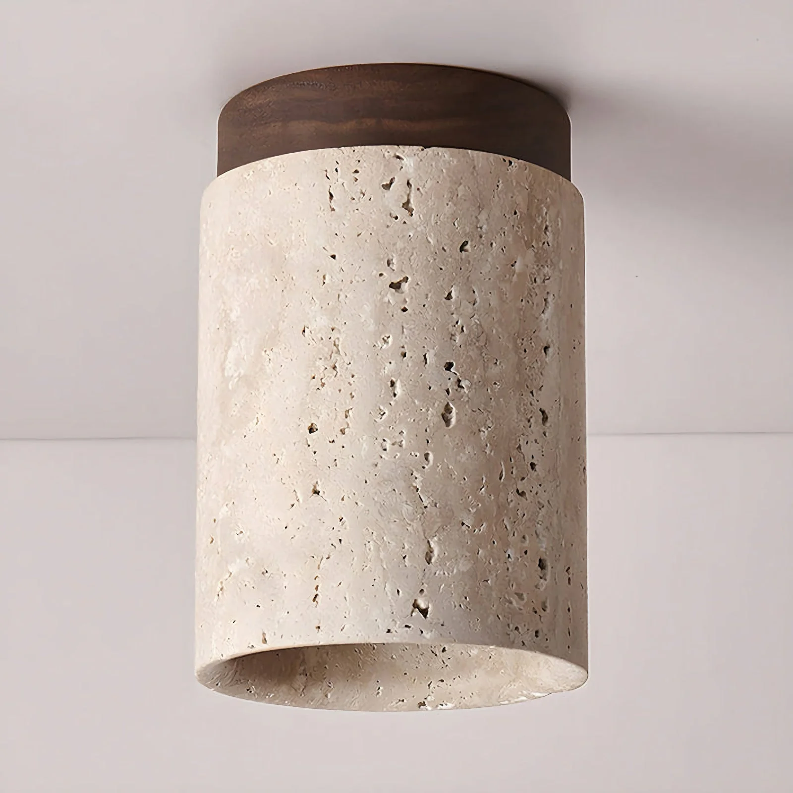 Cylinder Travertine Ceiling Light - Image 8