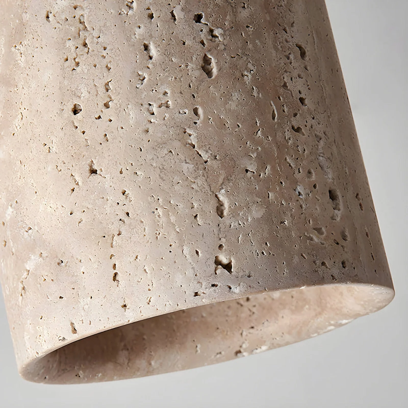 Cylinder Travertine Ceiling Light - Image 9
