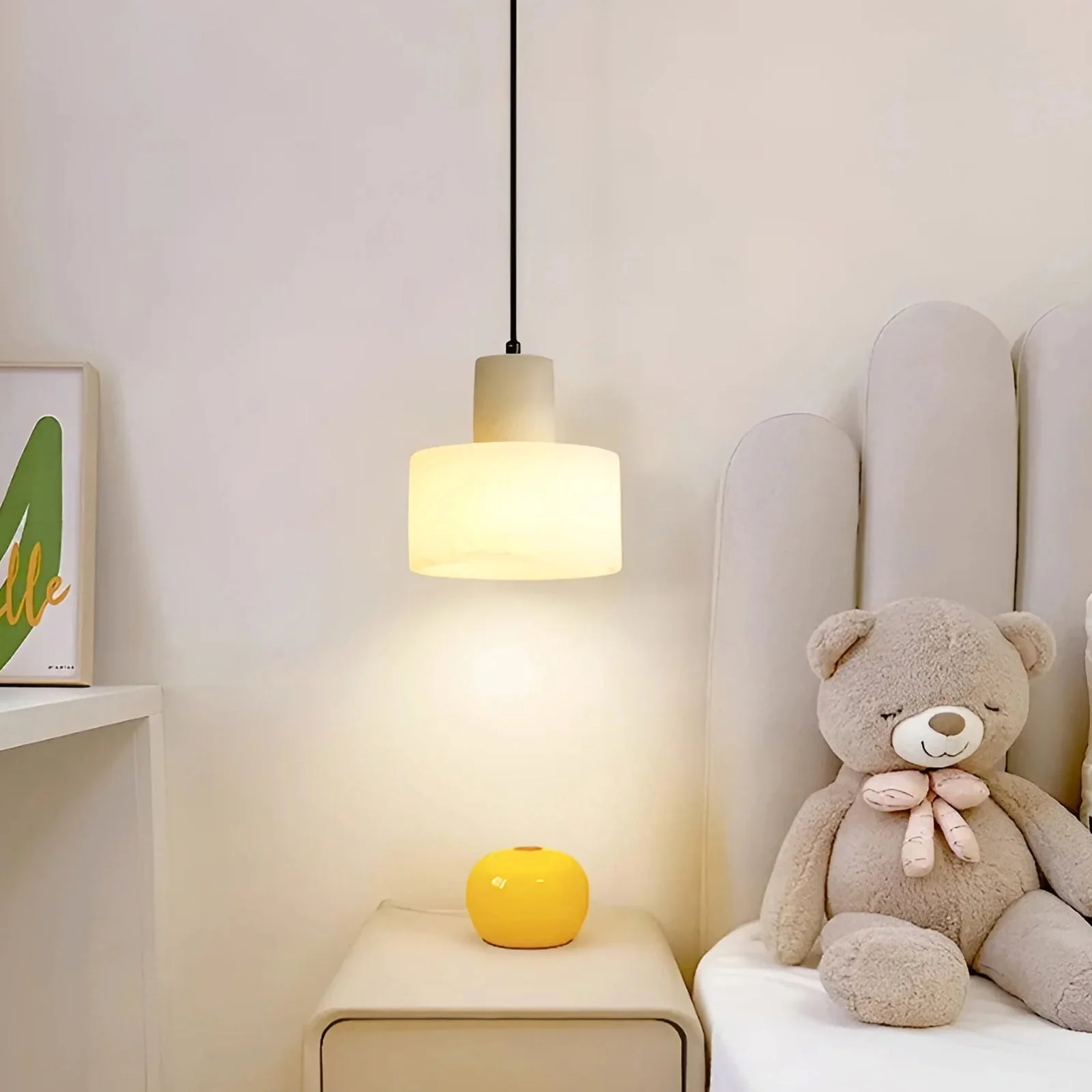 Cylindrical plaster Pendant Light - Image 6