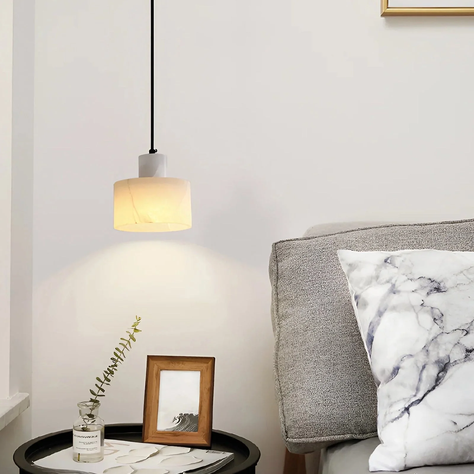 Cylindrical plaster Pendant Light - Image 8