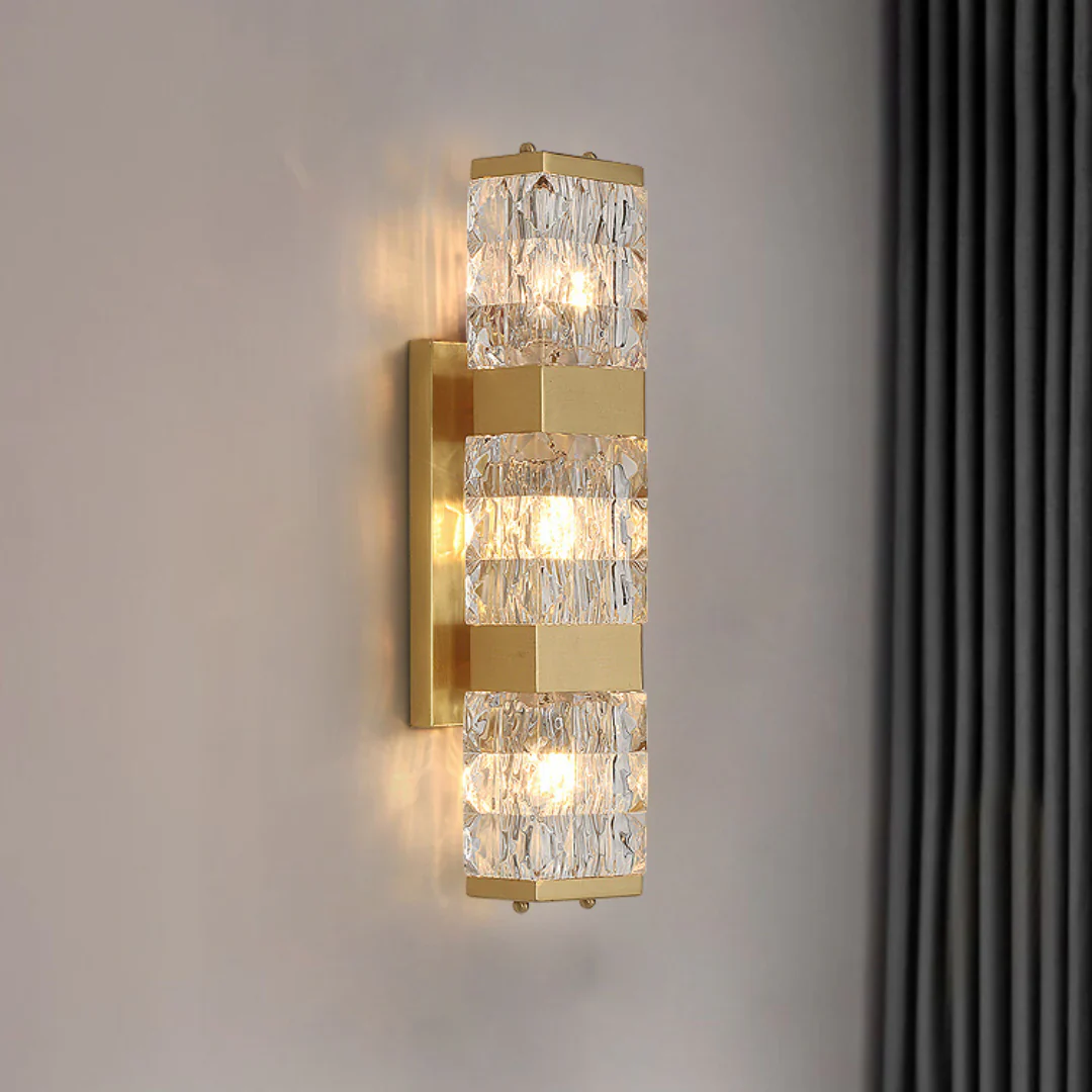 Dacio Golden Luxury Crystal Wall Lamp - Image 10