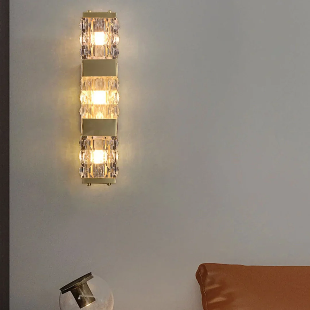 Dacio Golden Luxury Crystal Wall Lamp - Image 13