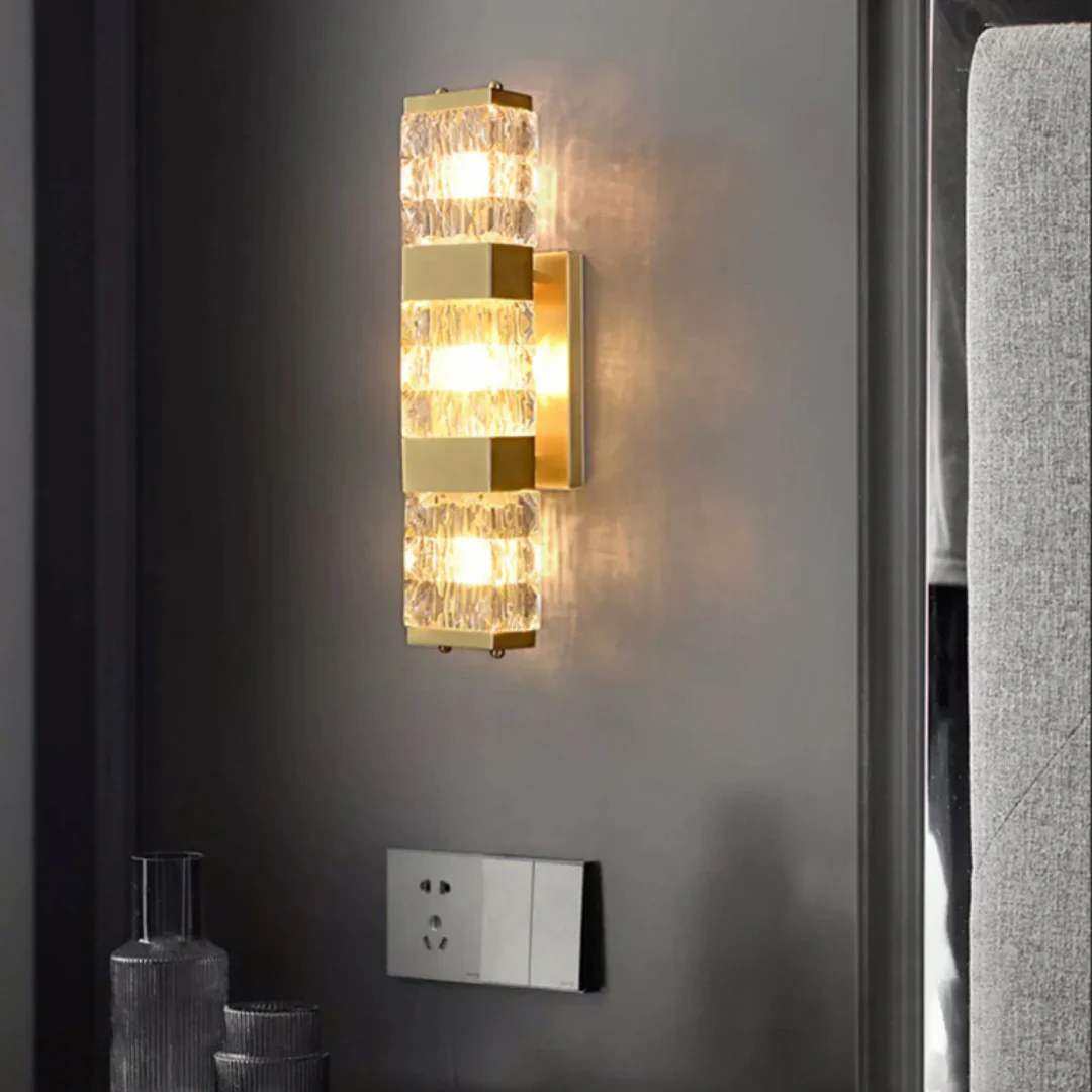 Dacio Golden Luxury Crystal Wall Lamp - Image 15