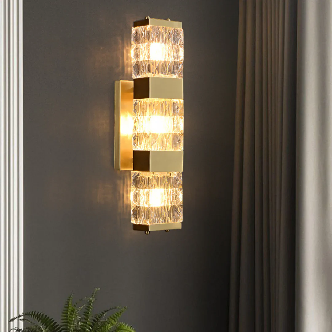 Dacio Golden Luxury Crystal Wall Lamp - Image 19