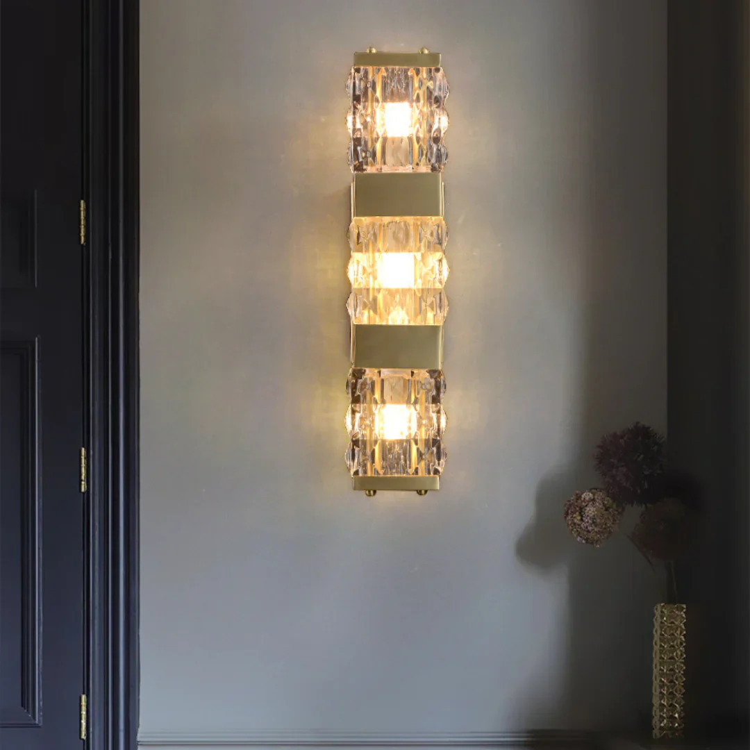 Dacio Golden Luxury Crystal Wall Lamp - Image 20