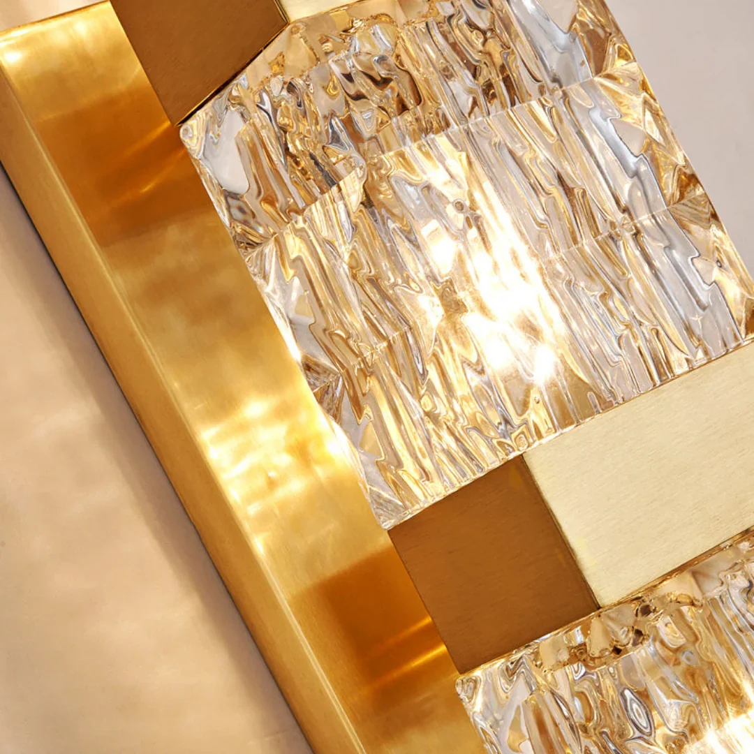 Dacio Golden Luxury Crystal Wall Lamp - Image 23