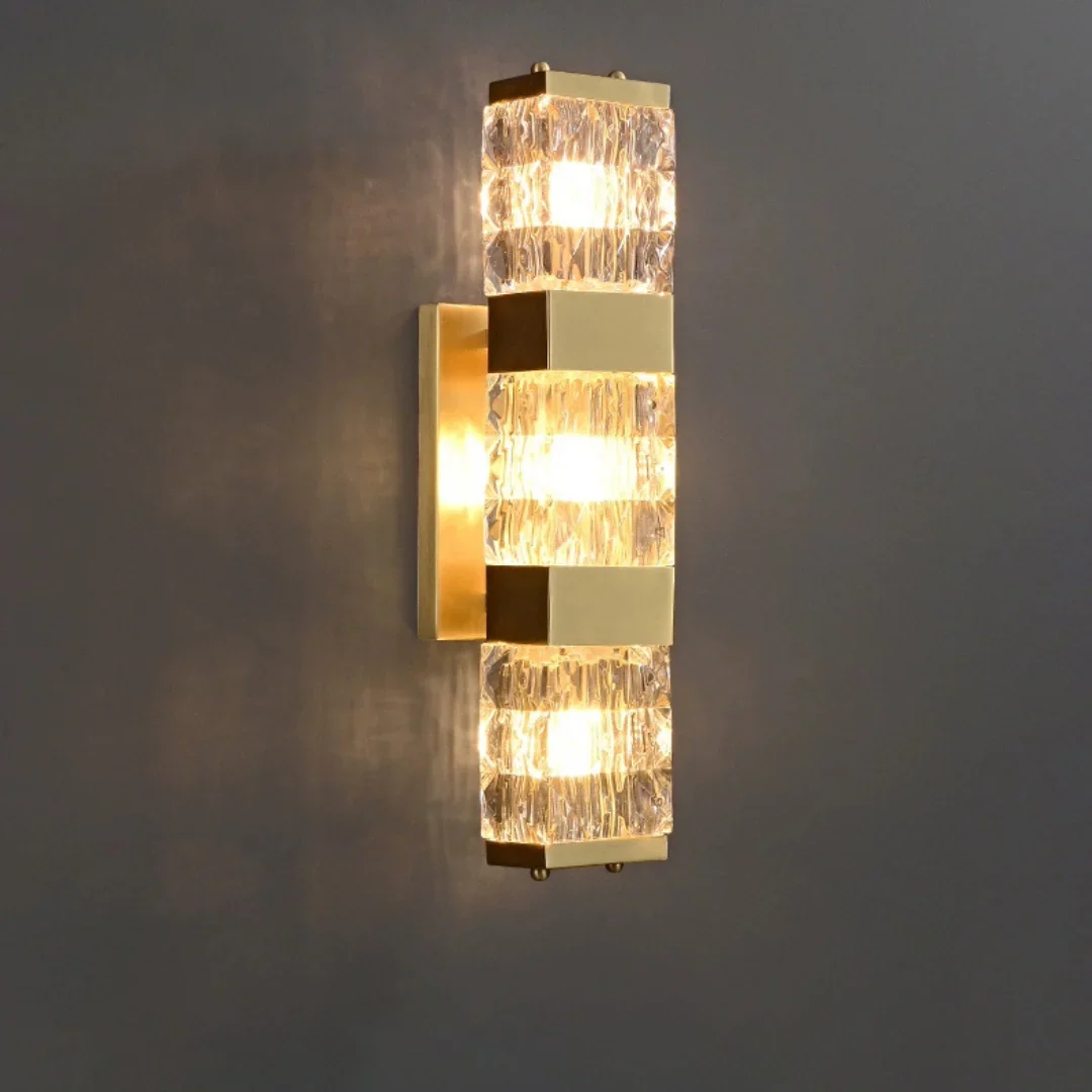 Dacio Golden Luxury Crystal Wall Lamp - Image 25