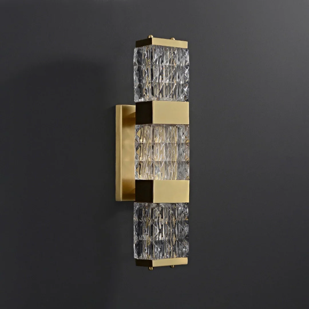 Dacio Golden Luxury Crystal Wall Lamp - Image 26