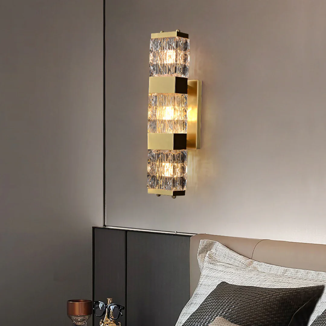 Dacio Golden Luxury Crystal Wall Lamp - Image 5