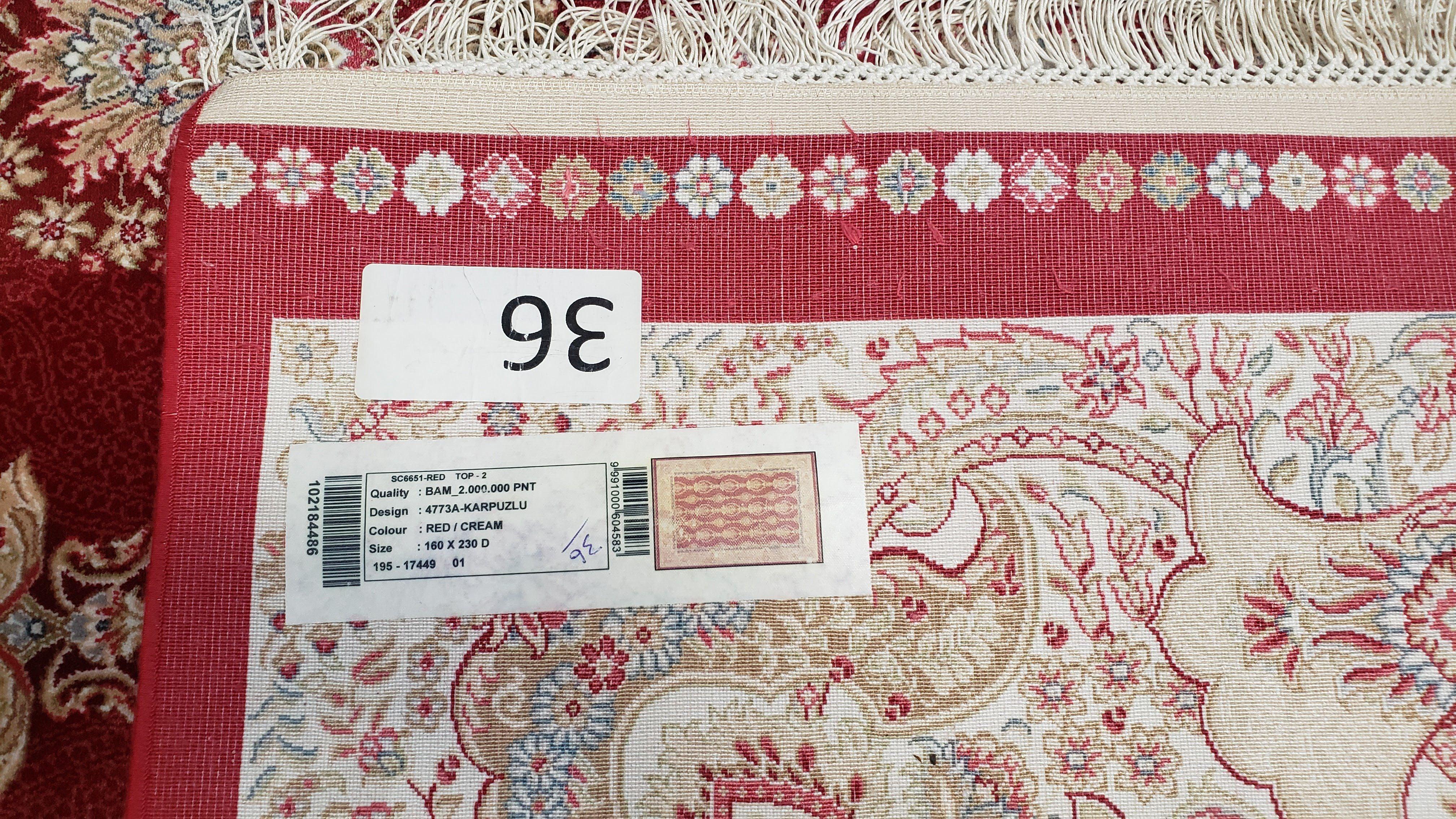 Dark Red Silk Carpet 5.3 x 7.6 ft, 5x8 Silk Rug, New Turkish Silk Carpet, Mint Condition, Beige & Red Area Rug, Bamboo Silk, High Quality - Image 10