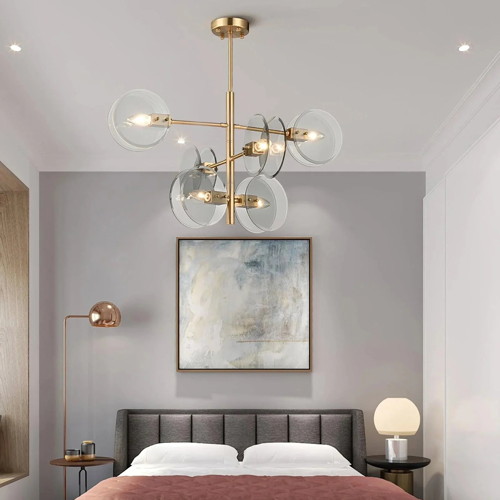 Disc Arteriors Norwich Glass Chandelier - Image 3