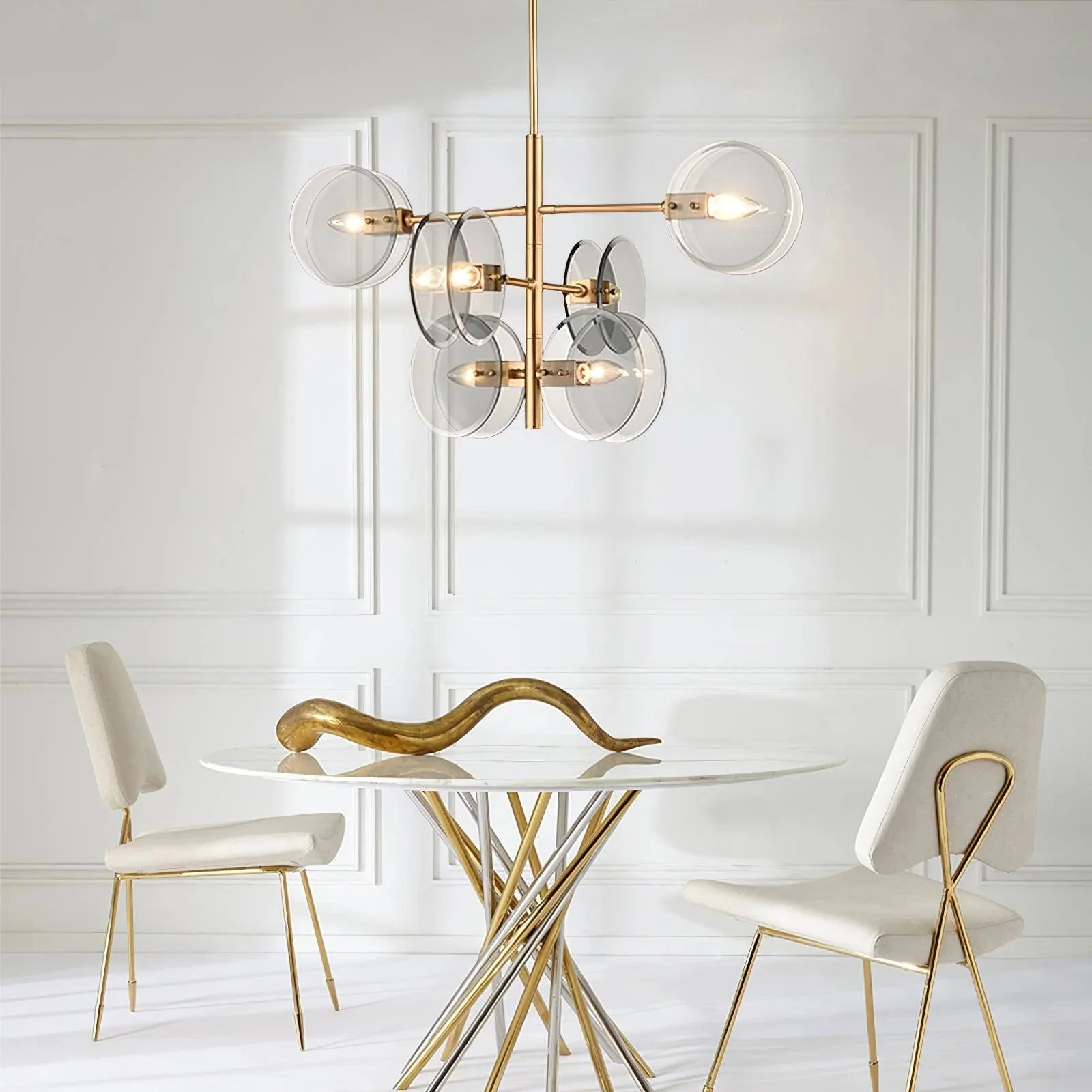 Disc Arteriors Norwich Glass Chandelier - Image 5