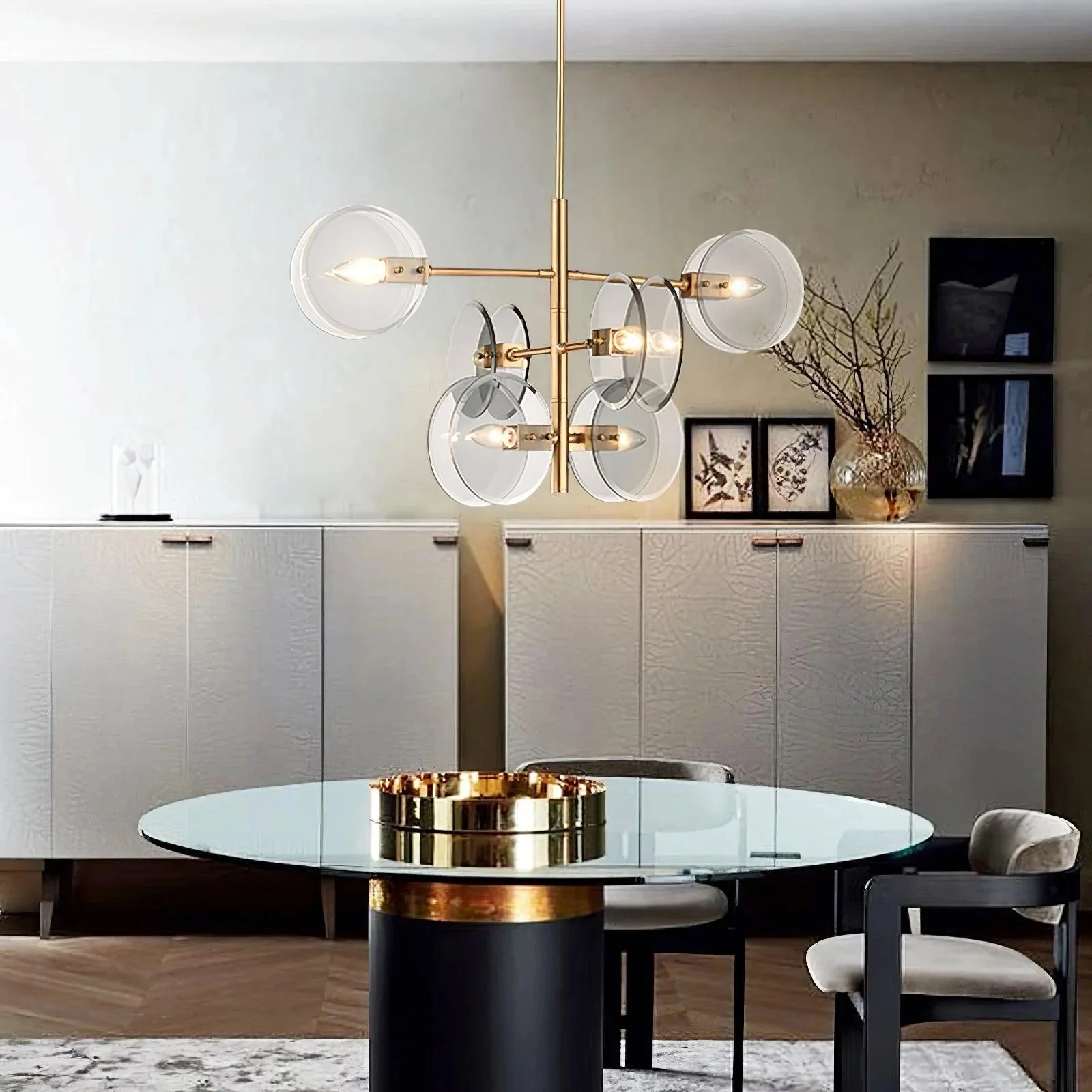 Disc Arteriors Norwich Glass Chandelier - Image 6