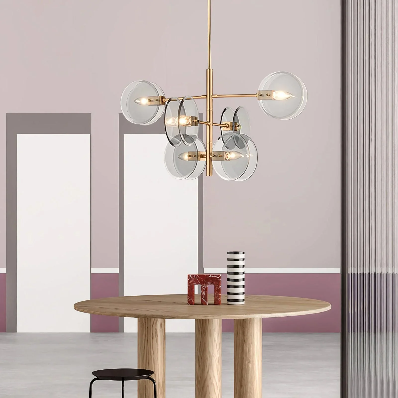 Disc Arteriors Norwich Glass Chandelier - Image 7
