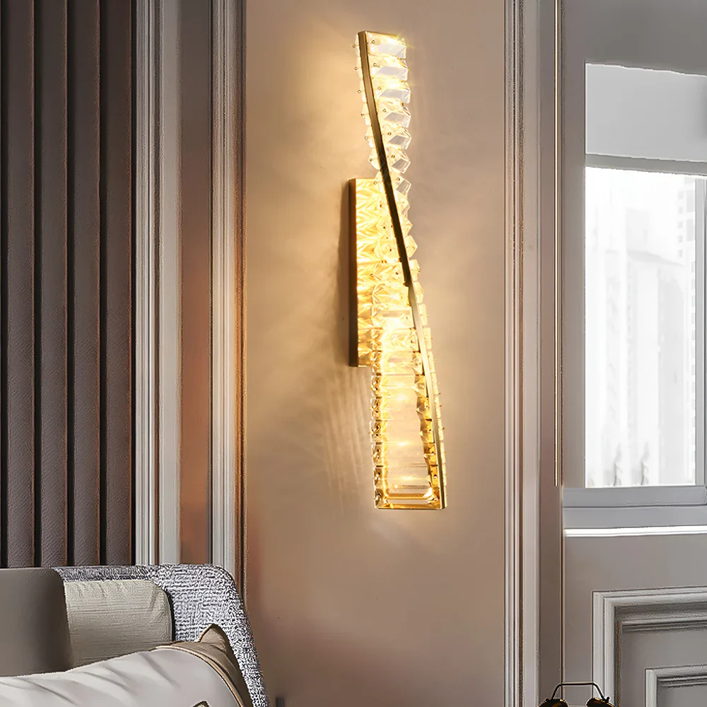 Dna Double Helix Crystal Wall Light - Image 2