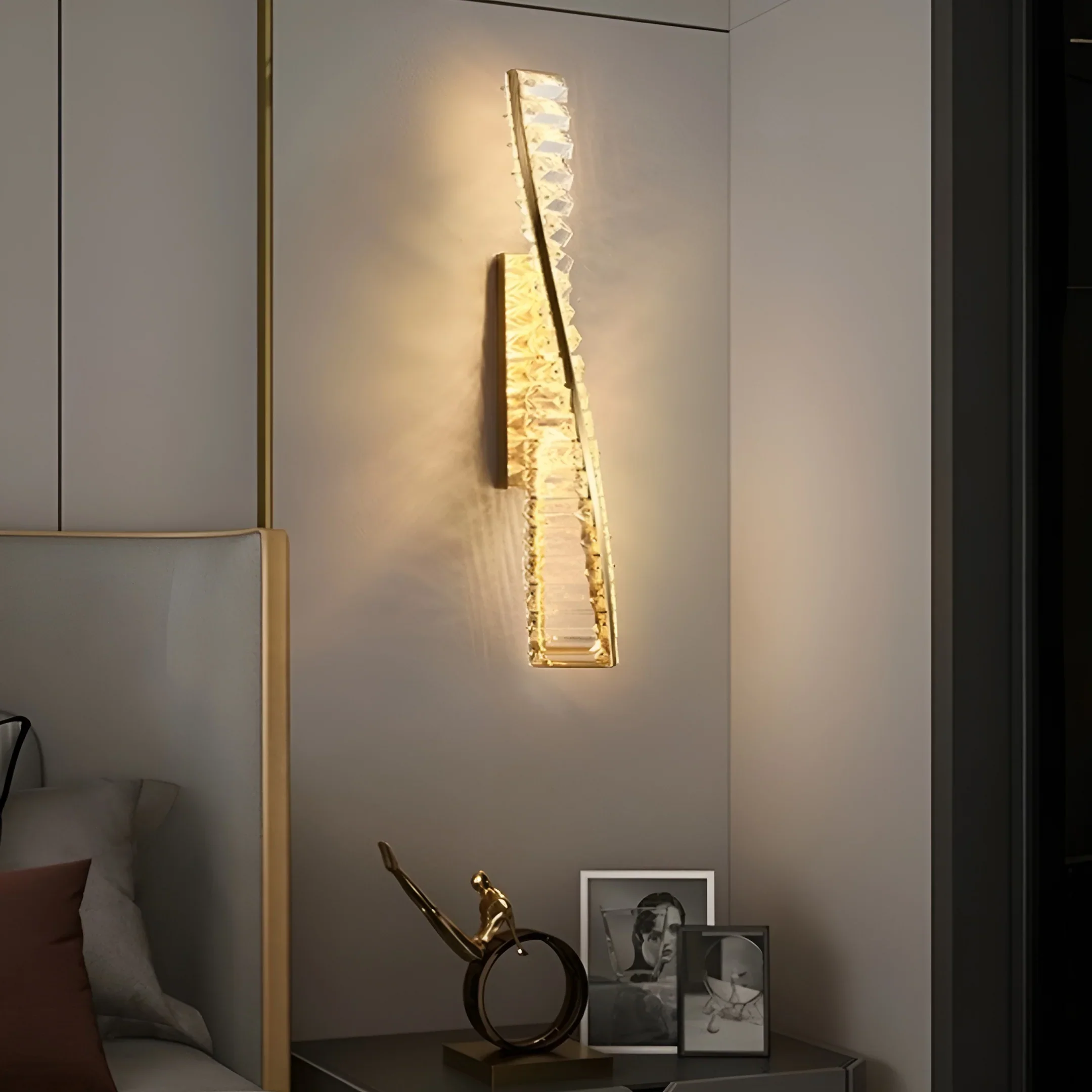 Dna Double Helix Crystal Wall Light - Image 4