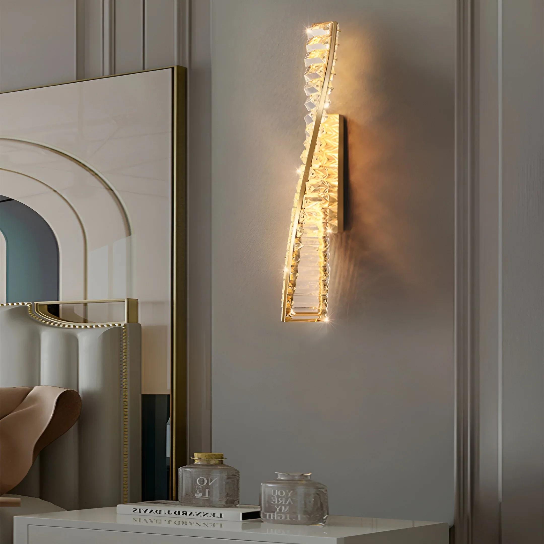 Dna Double Helix Crystal Wall Light - Image 7