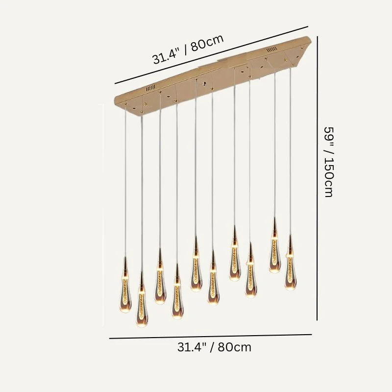 Drop Linear Chandelier - Image 17