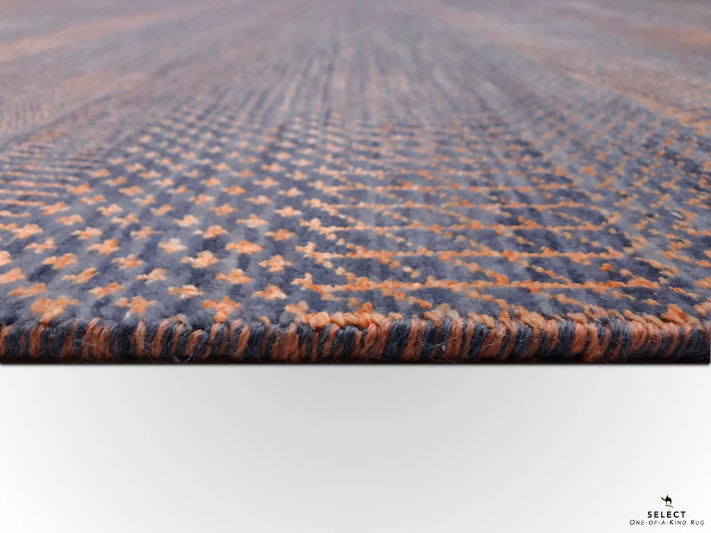Durva Grass Design (10'01"x14'03") copper/blue-gray - Image 10