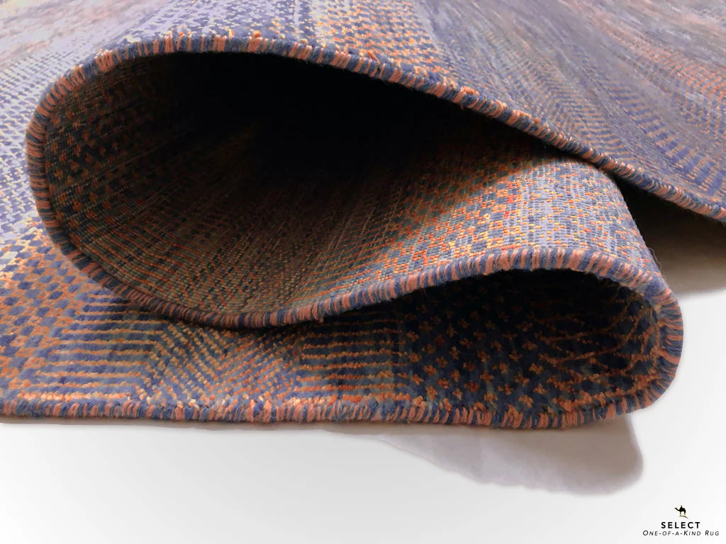 Durva Grass Design (10'01"x14'03") copper/blue-gray - Image 11