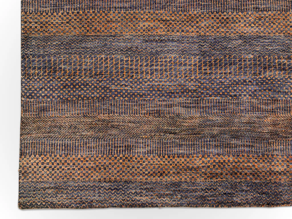 Durva Grass Design (10'01"x14'03") copper/blue-gray - Image 2