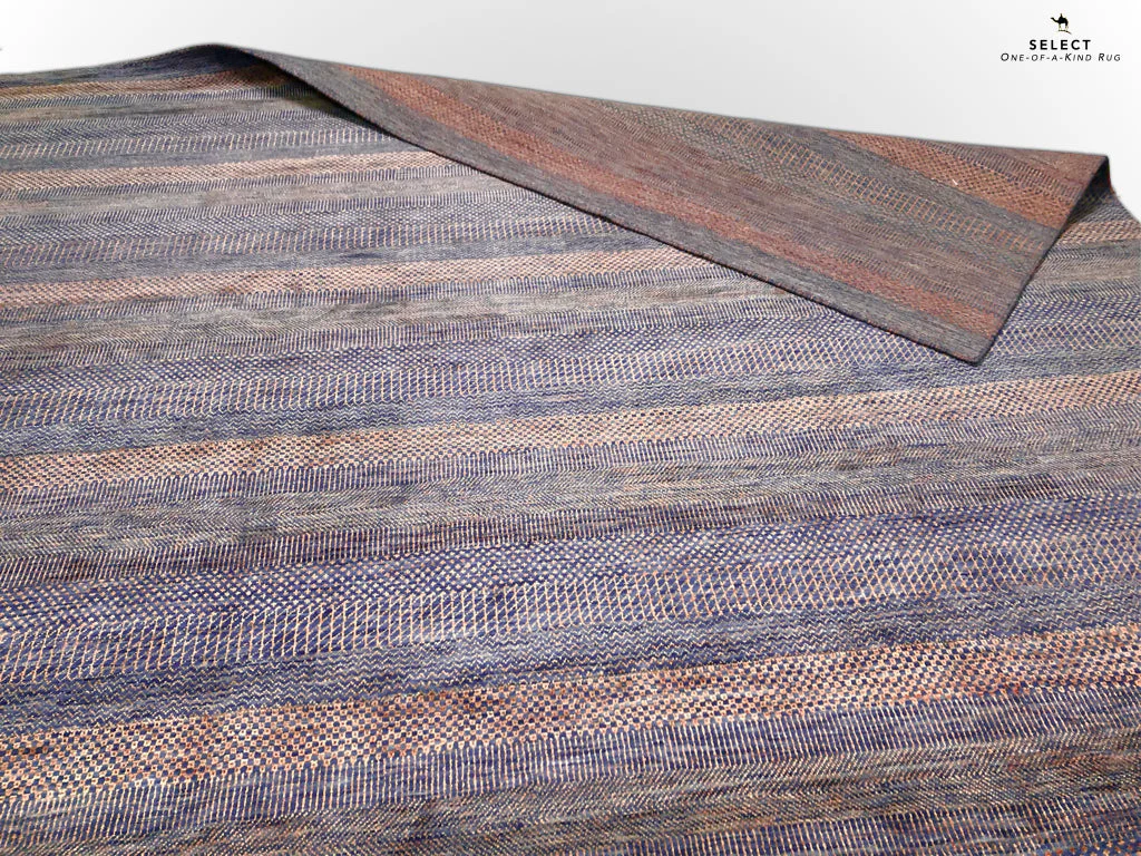 Durva Grass Design (10'01"x14'03") copper/blue-gray - Image 7